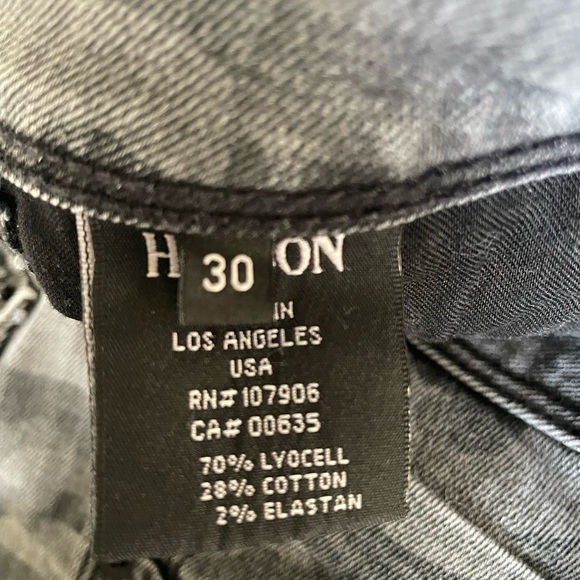 Hudson USA Collin Flap skinny blue jean denim size 30 color camo - Picture 7 of 7